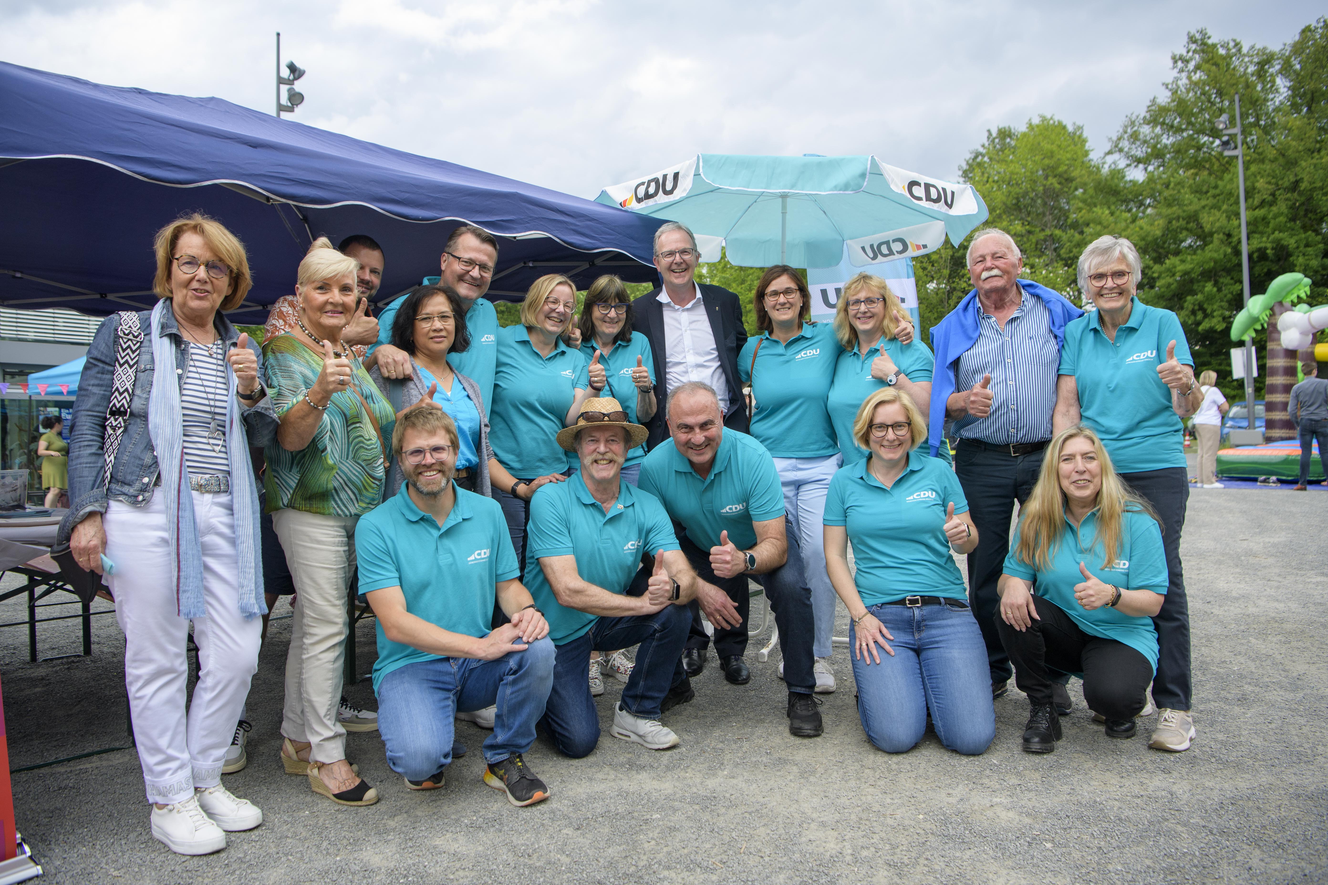 Das CDU Team mit MdEuP Axel Vo auf dem Fest fr Europa