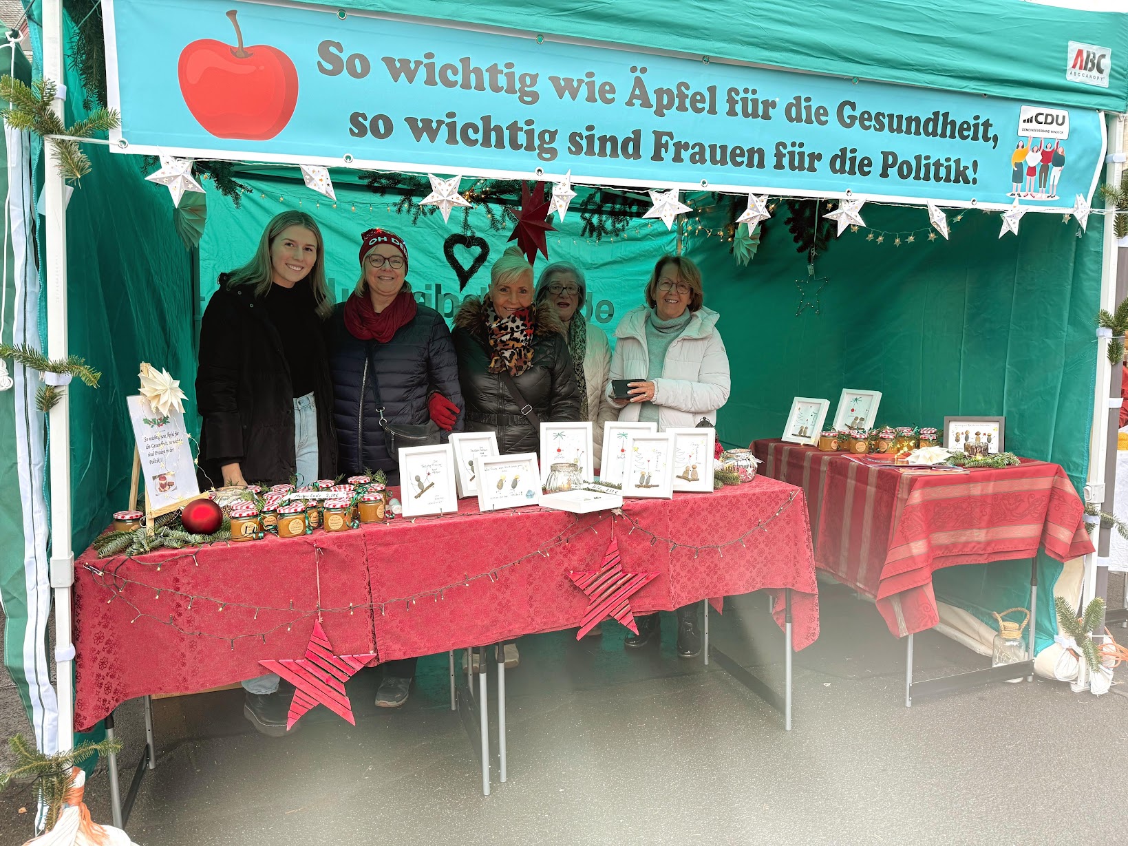 v.l. Diandra Steininger, Nicole Fasswald, Irene Hargarten, Hannelore Hffer, Roswitha Schrder