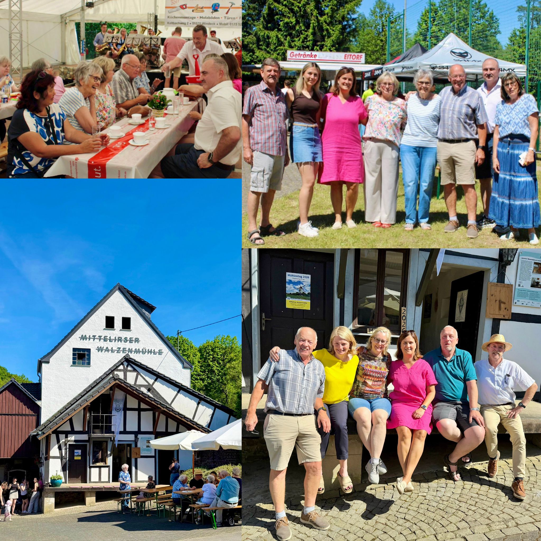 CDU Mitglieder beim Besuch des Pfingstsportfestes des SV H�he sowie der Irser M�hle.
